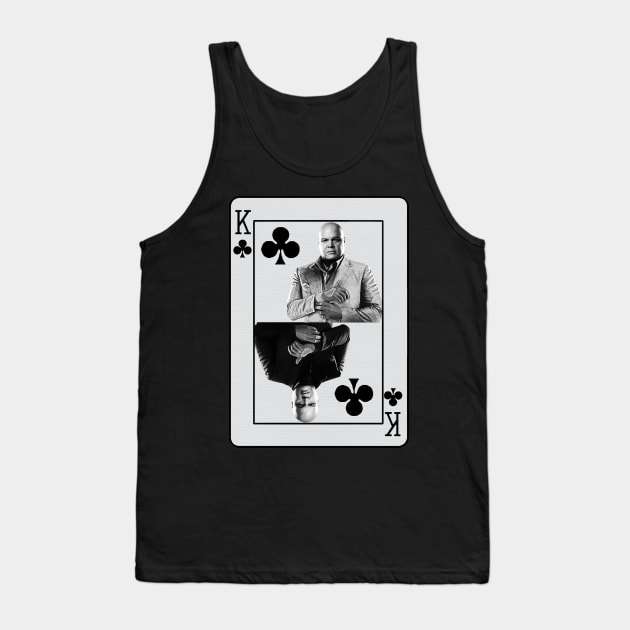 KING OF CLUBS PLAYING CARD "THE KINGPIN" Vincent D'Onofrio Tank Top by TSOL Games